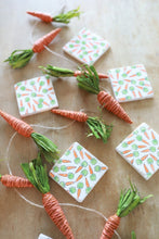 Carrot Marble Coaster Set-  Easter Home Decor- Easter bunny carrots, marble coasters, stone coasters, carrot decor, tile coasters