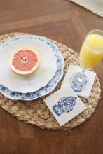 Ginger Jar Coaster Set- Blue and White Chinoiserie Ginger Jar Marble Drink Coasters