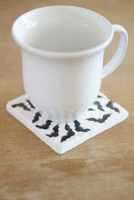 Halloween Bats Marble Coasters