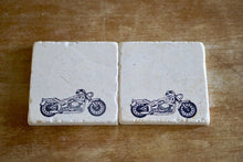 Motorcycle Marble Coaster Set