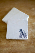 Wired Hair Fox Terrier Marble Coasters