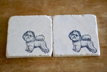 Bichon Frise Marble Coaster, Dog Lover Gift