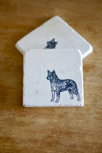 Blue Heeler Marble Coaster Set