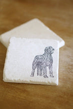 Irish Wolfhound Marble Coasters