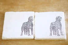 Irish Wolfhound Marble Coasters
