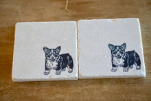 Corgi Dog Marble Coasters/ Corgi dog gift for corgi mom