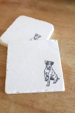 Jack Russell Dog Marble Coasters