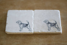Beagle Marble Drink Coasters