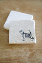 Beagle Marble Drink Coasters