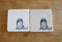 Japanese Chin Dog Marble Coasters