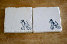 Wired Hair Fox Terrier Marble Coasters