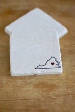 Virginia State Marble Coasters