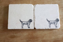 Goldendoodle Marble Coasters