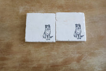 Collie Dog Marble Coaster Gift