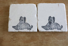 Briard Dog Marble Coaster Gift