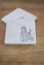 Afghan Hound Dog Marble Coaster