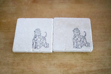 Afghan Hound Dog Marble Coaster
