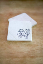 American Eskimo Dog Marble Coasters