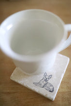 Chihuahua dog marble coaster set