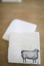 Vintage Sheep Sheep Marble Coasters