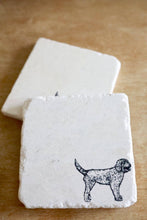 Goldendoodle Marble Coasters
