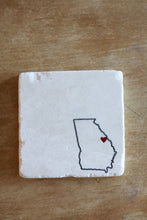 Georgia Marble Coasters, Georgia housewarming gift/ Atlanta/ Savannah/ marble coasters/ Stone Coasters/ drink coasters/ Georgia love