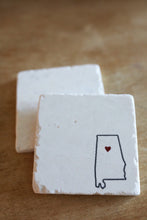Alabama Love Marble Coasters
