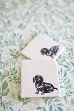 Dachshund Marble Coaster Set for gift