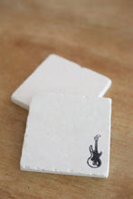 Electric guitar marble coasters