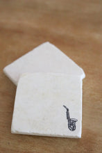 Saxophone marble coasters