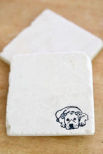 Pitbull Dog Marble Coasters