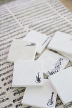 Sheet Music Note Marble Coasters