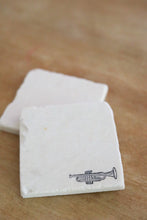Trumpet marble coasters
