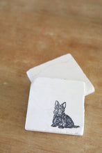 Scottie Dog Marble Coasters