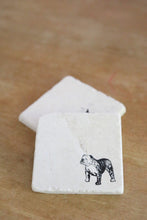 Bulldog Marble Coasters