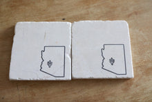 Arizona Cactus Marble Coasters