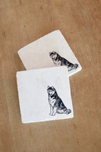 Husky Dog Marble Coasters