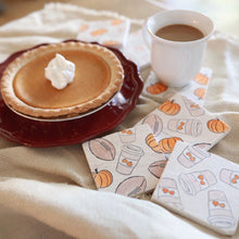Pumpkin Spice Latte, Pumpkin and Football Marble Coasters
