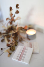 Marble Farmhouse Grain Sack Coaster Set