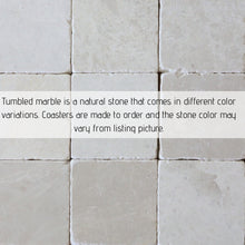 Weimaraner Dog Coaster, Stamped Marble Coaster Set