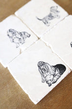 Basset Hound Coaster set of 4