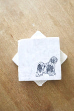 Havanese Dog Marble Coaster Set