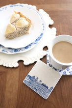 Delft Blue Canal Houses Marble Coaster Set