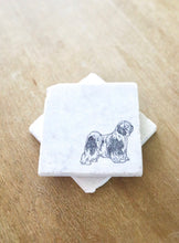 Havanese Dog Marble Coaster Set