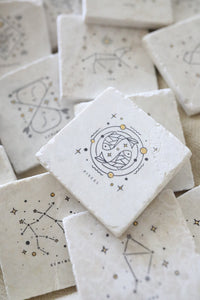 Aquarius Zodiac Sign Coasters