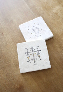 Libra Zodiac Sign Coasters