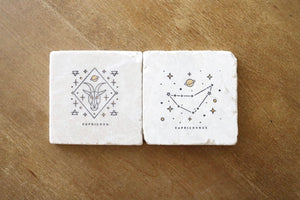 Capricorn Zodiac Sign Coasters