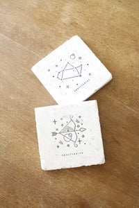 Sagittarius Zodiac Sign Coasters