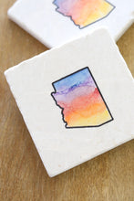 Arizona Sunset Marble Coasters