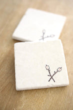 Toasted Marshmallow Camping Coasters